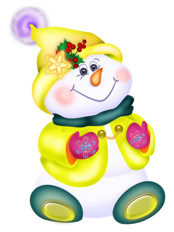 Transparent christmas Cartoon Smile for snowman for Christmas