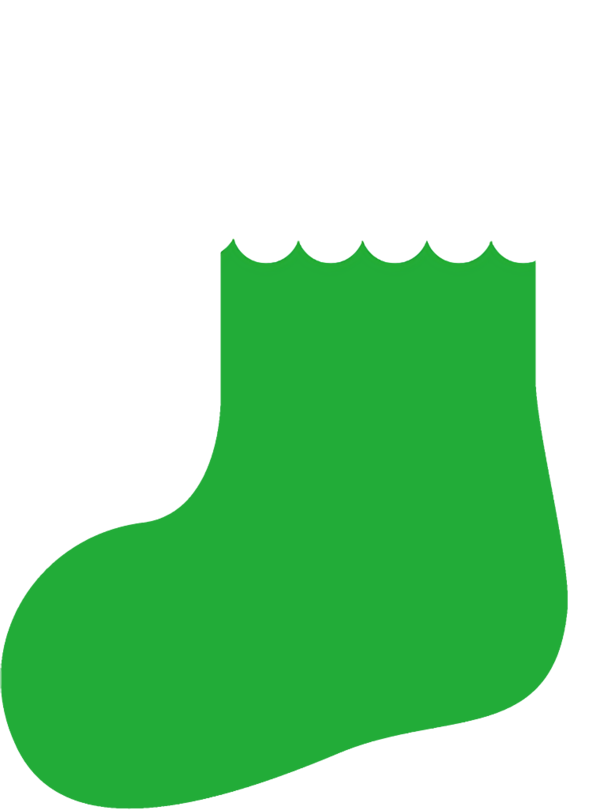 Transparent christmas Green Footwear Christmas stocking for Christmas Stocking for Christmas