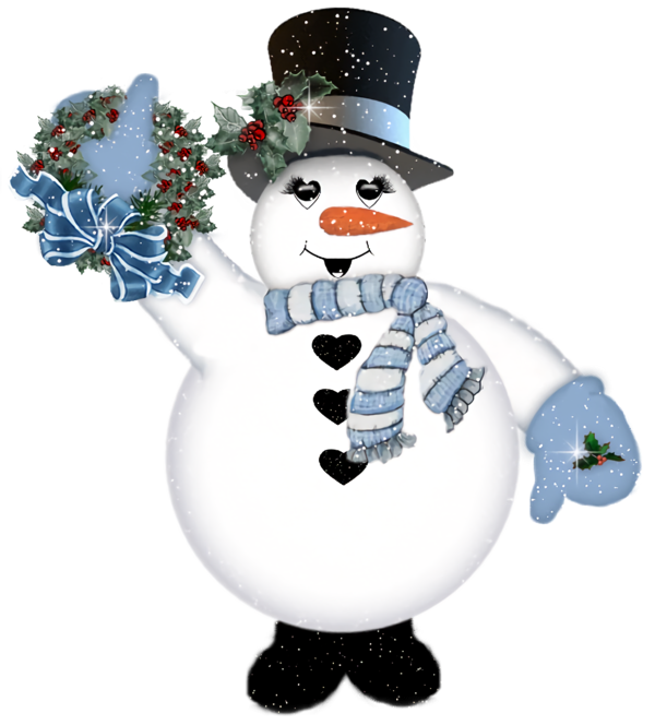Transparent christmas Snowman Holiday ornament for snowman for Christmas