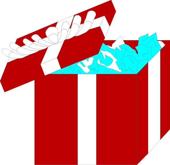 Transparent Gift Christmas Animation Text Line for Christmas