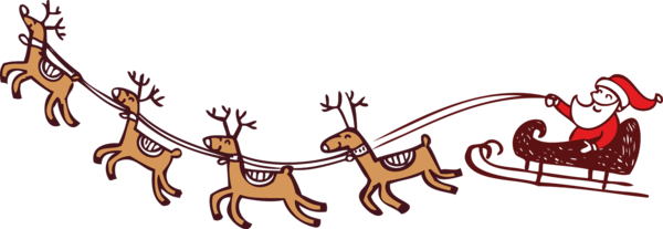 Transparent Christmas Gift Gift Card Deer Cartoon for Christmas