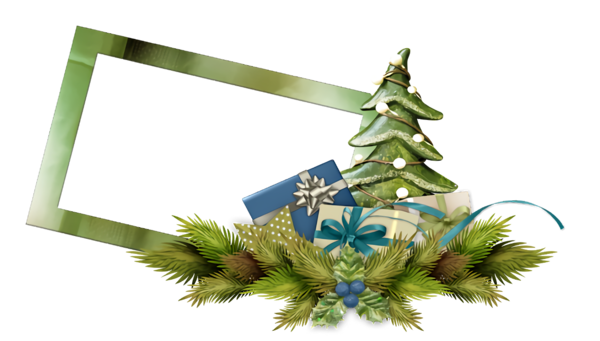Transparent christmas Tree Pine Plant for Christmas Border for Christmas