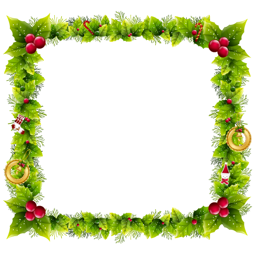 Transparent Borders And Frames Christmas Day Picture Frames Leaf Picture Frame for Christmas