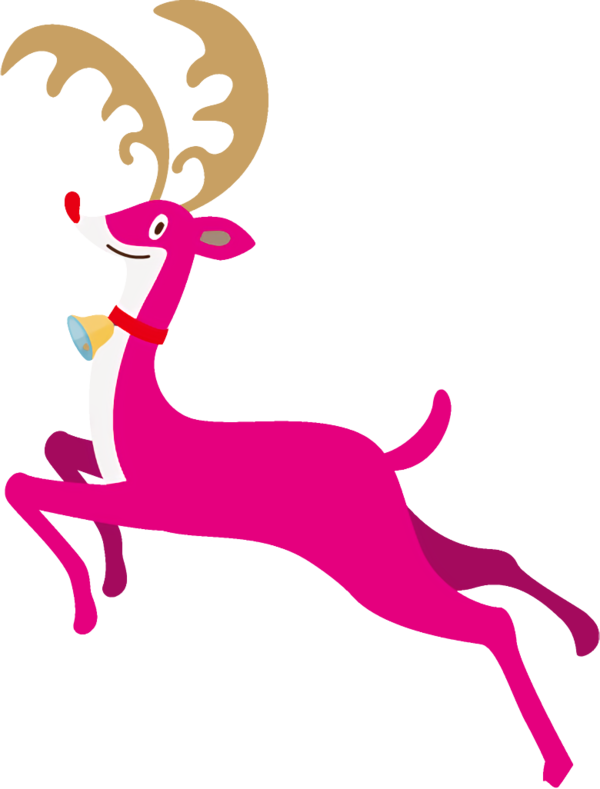 Transparent christmas Pink Deer Violet for Reindeer for Christmas