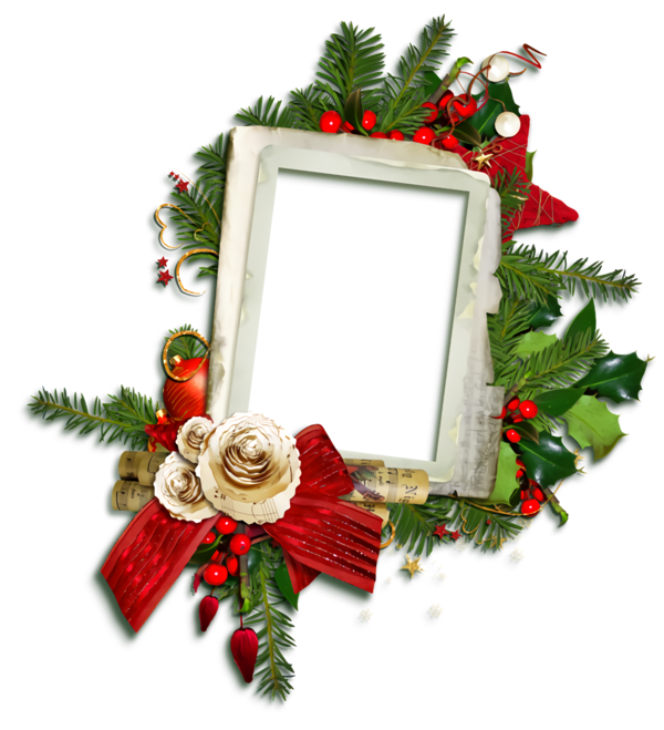 Transparent christmas Christmas decoration Holly Fir for Christmas Border for Christmas