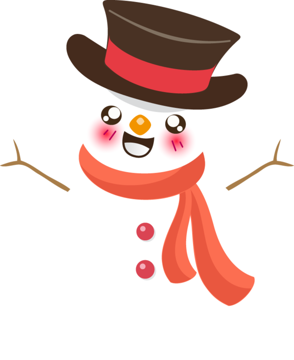 Transparent Snowman Youtube Blog Cartoon for Christmas