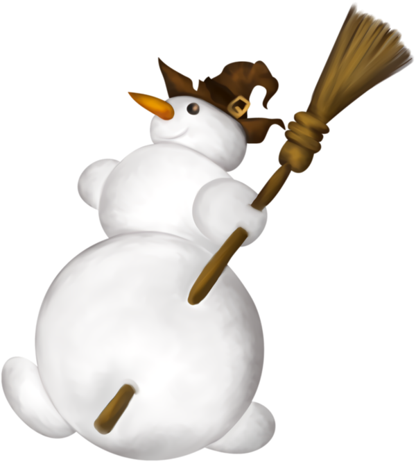 Transparent christmas Cartoon for snowman for Christmas