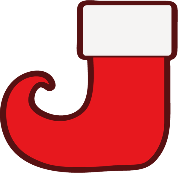 Transparent christmas Red Symbol for Christmas Stocking for Christmas