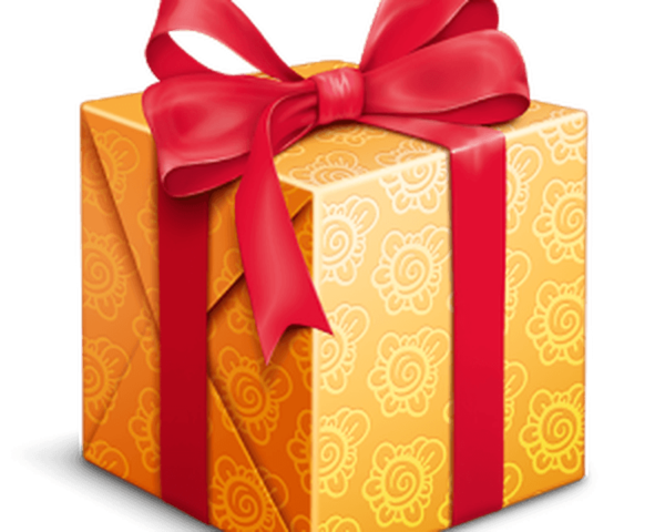 Transparent Gift Christmas Gift Gift Card Orange Box for Christmas