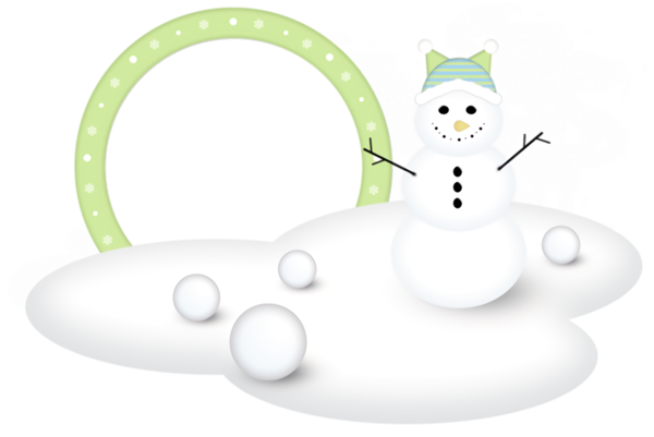 Transparent christmas Cartoon Snowman for Christmas Border for Christmas