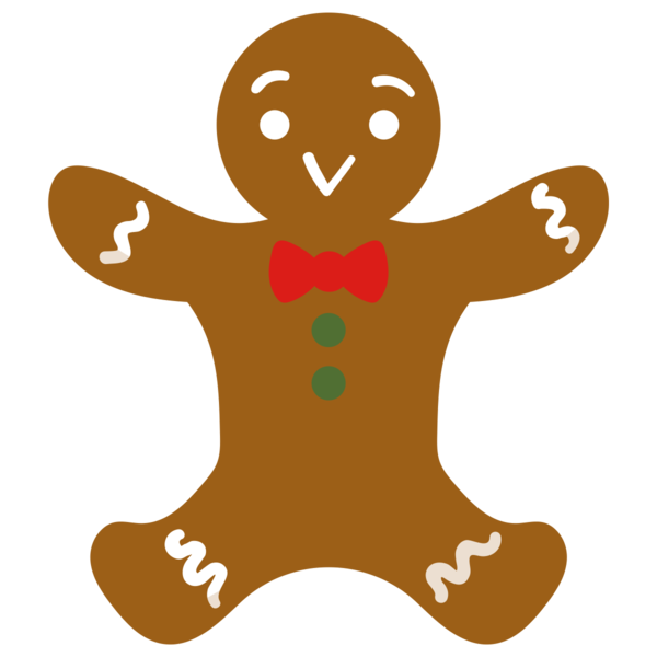 Transparent Gingerbread Man Gingerbread Christmas Day  for Christmas
