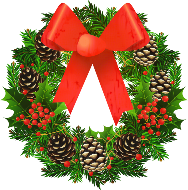 Transparent  Christmas Decoration Wreath for Christmas