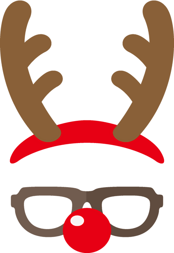 Transparent christmas Head Nose for Reindeer for Christmas