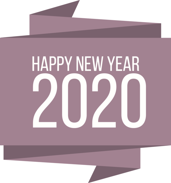 Transparent New Year 2020 Font Text Violet for Happy New Year 2020 for New Year