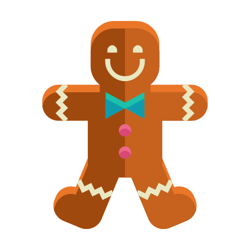 Transparent Gingerbread Man Gingerbread Christmas Food Symbol for Christmas