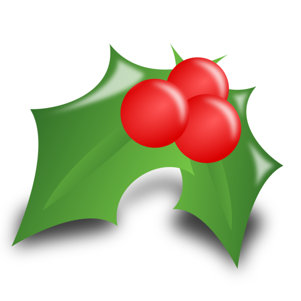 Transparent Christmas Icon Design Christmas Ornament Plant Leaf for Christmas