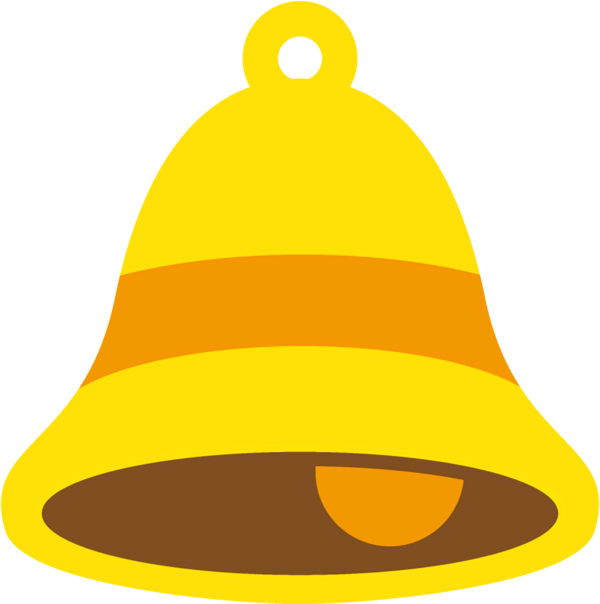 Transparent christmas Bell Yellow Cone for Jingle Bells for Christmas