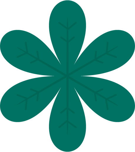 Transparent christmas Green Leaf Symbol for Snowflake for Christmas