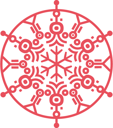 Transparent christmas Ornament Design Pattern for Snowflake for Christmas