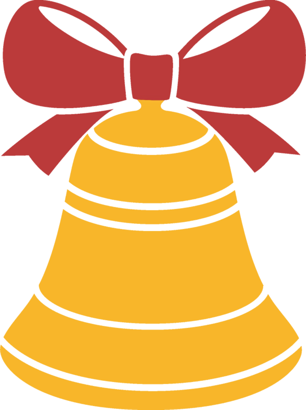 Transparent christmas Yellow Line Bell for Jingle Bells for Christmas