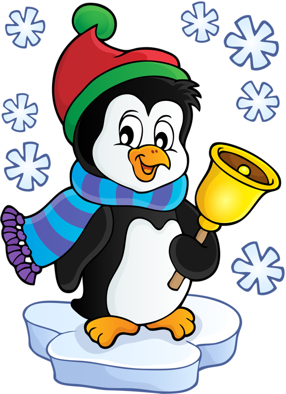 Transparent Penguin Christmas Cartoon Flightless Bird Recreation for Christmas