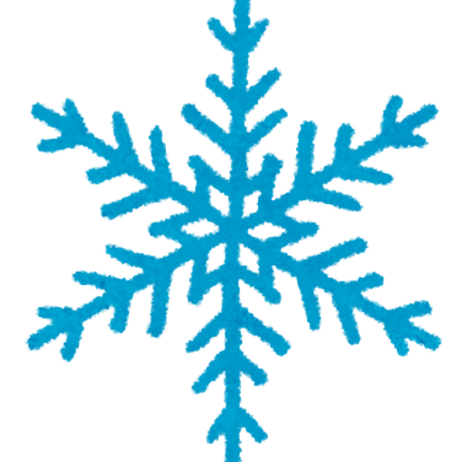 Transparent Snowflake Drawing Poster Blue Symmetry for Christmas