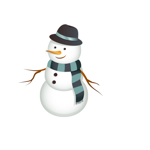 Transparent Snowman Snow Christmas Flightless Bird for Christmas