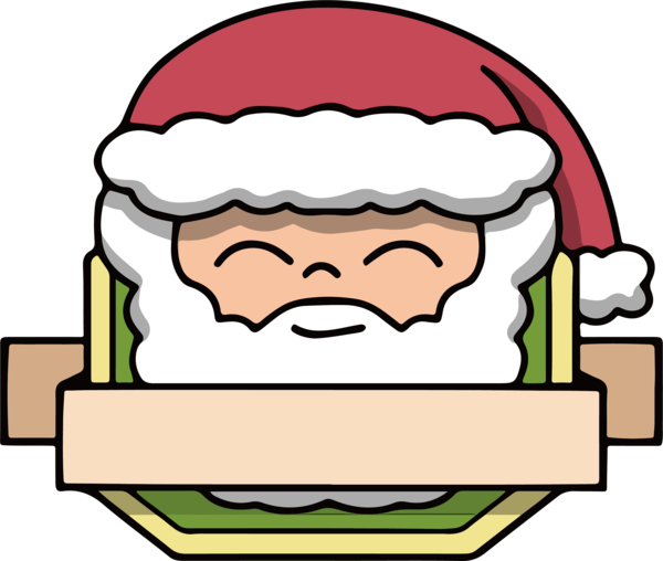 Transparent Christmas Santa Claus Christmas Eve Area Mouth for Christmas