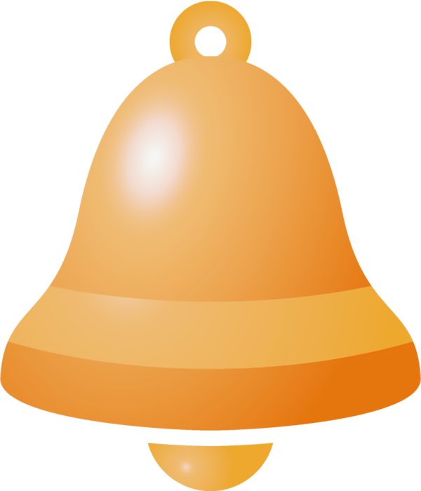 Transparent christmas Yellow Orange Cone for Jingle Bells for Christmas
