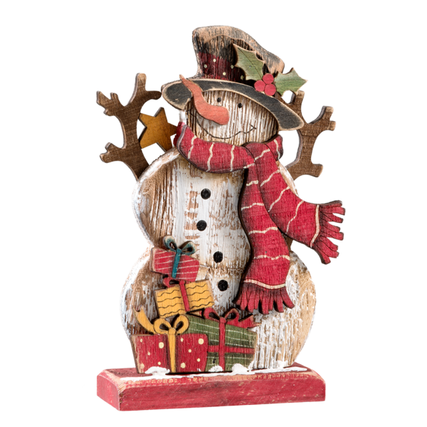 Transparent Snowman Christmas Day Christmas Decoration Figurine Christmas Ornament for Christmas