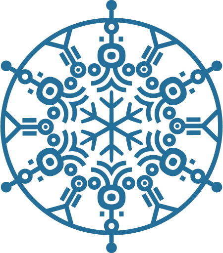 Transparent christmas Turquoise Aqua Ornament for Snowflake for Christmas