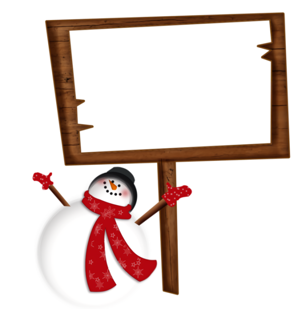 Transparent christmas Picture frame for snowman for Christmas