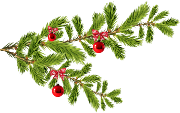 Transparent Fir Christmas Ornament Spruce Plant Tree for Christmas