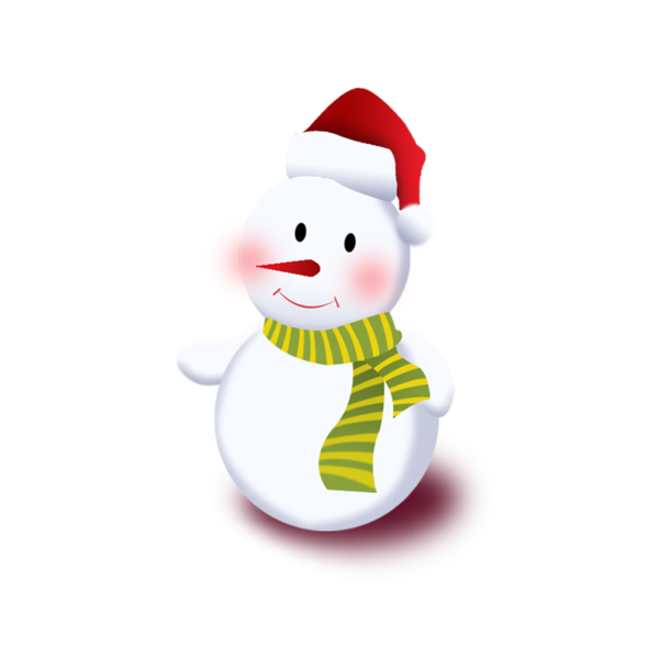 Transparent Snow Snowman Drawing Christmas Ornament for Christmas