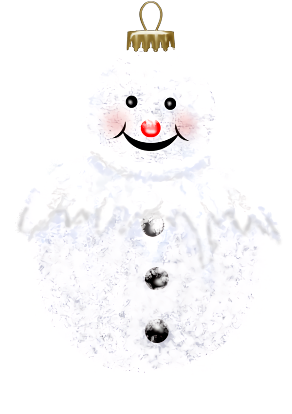 Transparent christmas Snowman Holiday ornament for Snowman for Christmas