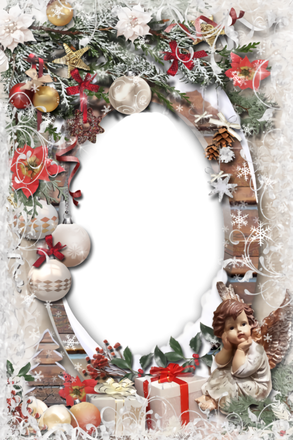 Transparent christmas Christmas decoration Wreath Christmas ornament for Christmas Border for Christmas