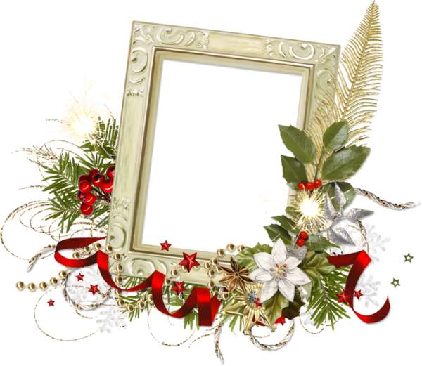Transparent christmas Christmas decoration Picture frame Interior design for Christmas Border for Christmas