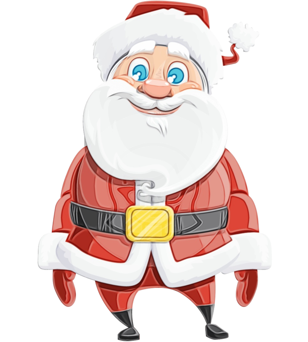 Transparent Christmas Ornament Santa Claus Christmas Cartoon for Christmas