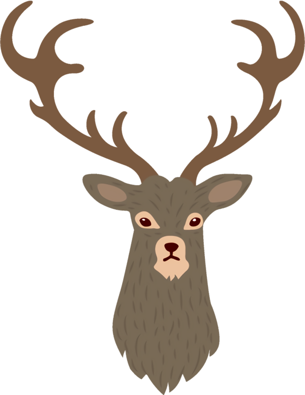 Transparent christmas Elk Antler Head for Reindeer for Christmas