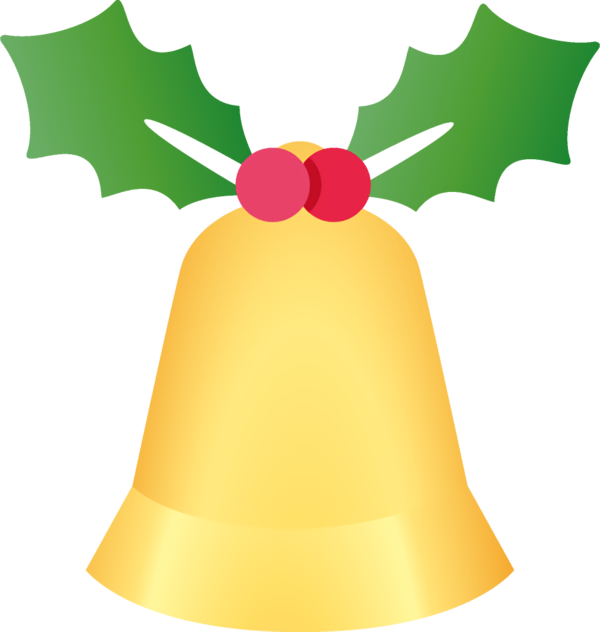 Transparent christmas Holly Bell for Jingle Bells for Christmas