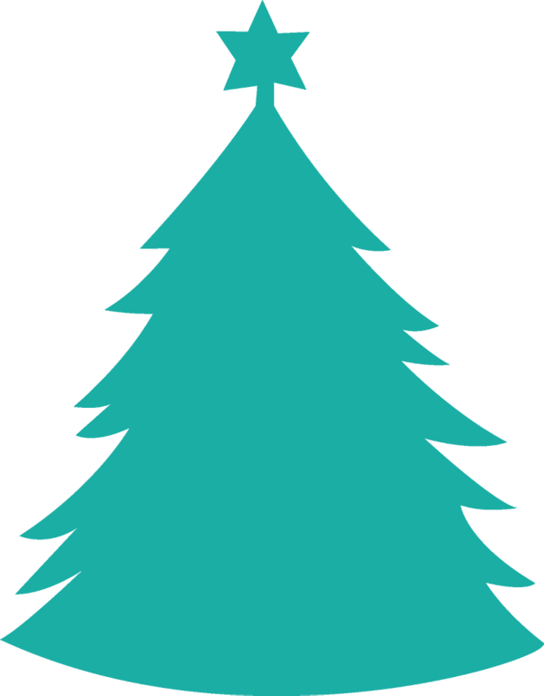 Transparent Colorado Spruce Oregon Pine Christmas Tree for Christmas