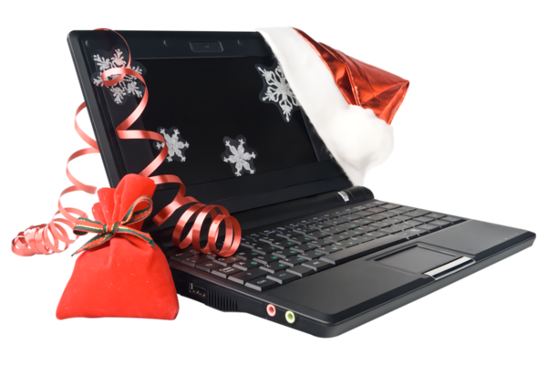 Transparent christmas Laptop Netbook Technology for Christmas Ornament for Christmas