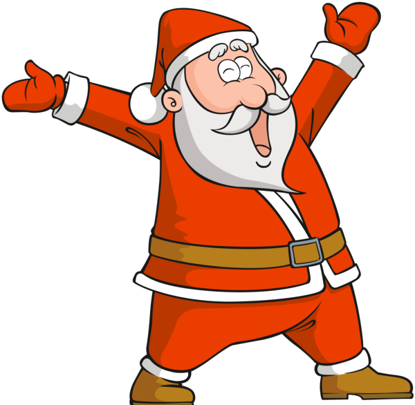 Transparent Santa Claus Ded Moroz Christmas Area Cartoon for Christmas