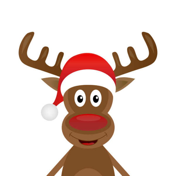 Transparent Santa Claus Reindeer Sticker Deer for Christmas