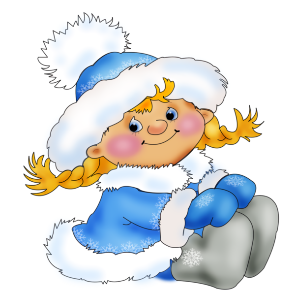 Transparent christmas Cartoon Playing in the snow Pleased for Christmas Ornament for Christmas