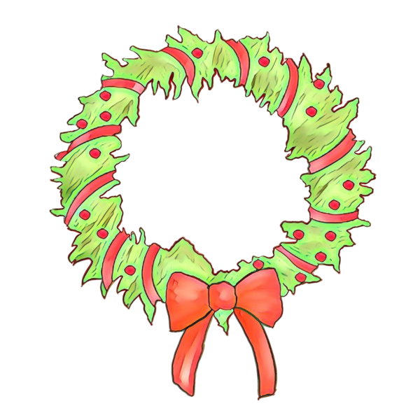 Transparent Wreath Christmas Ornament Floral Design Leaf for Christmas