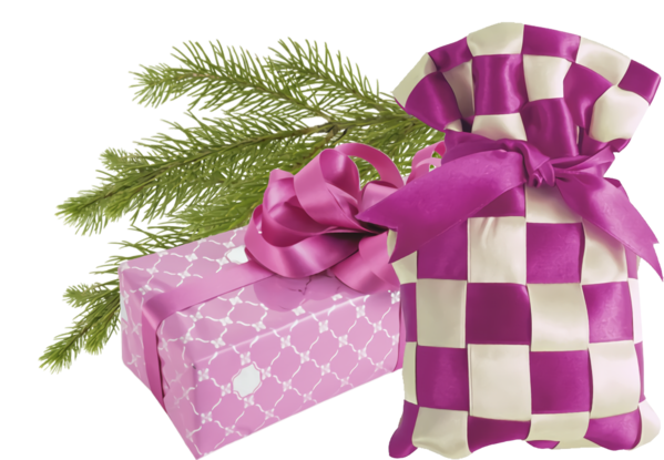 Transparent christmas Purple Pink Ribbon for Christmas Ornament for Christmas