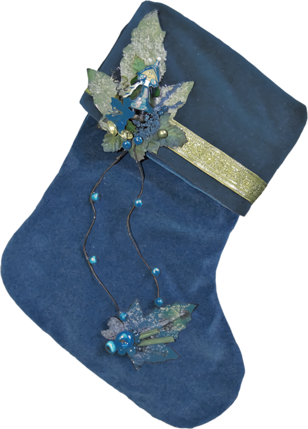 Transparent christmas Blue Christmas stocking Turquoise for Christmas Stocking for Christmas