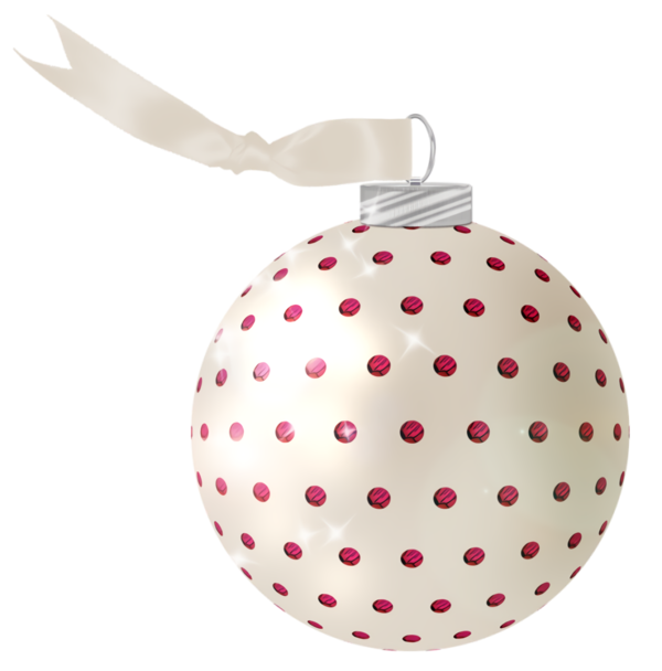 Transparent christmas Pattern Pink Polka dot for Christmas Bulbs for Christmas