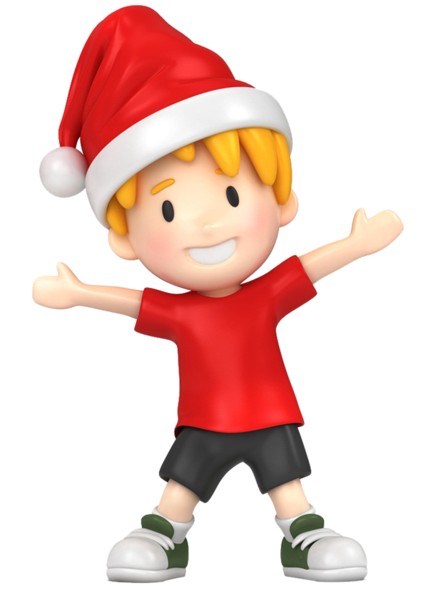 Transparent Boy Child Cartoon Christmas Ornament for Christmas